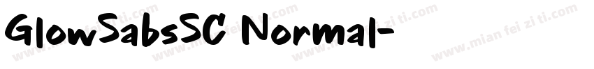 GlowSabsSC Normal字体转换